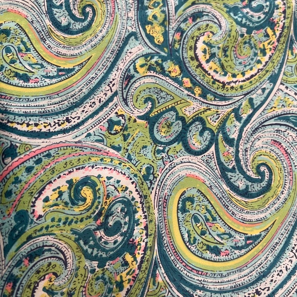 August Moon 100% silk paisley pajama bottom, Size S. NWOT - Picture 2 of 9